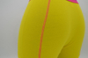 Boxer amarelo sólido do OEM - Costura de contraste e logotipo impresso (JMC11061)