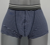 OEM-mænds flåde og hvide garnfarvet stribebokseshorts med blød elastisk linning (JMC11016)