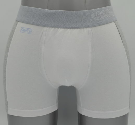 OEM Men’s White Boxer – Contrast Side Panels with Jacquard Waistband (JMC11053)