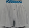 OEM Men's Pure Cotton Knit White Boxer with Button Fly (JMC11072)