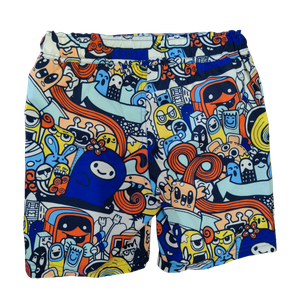 OEM Boys Multi-Character Doodle Swim Shorts