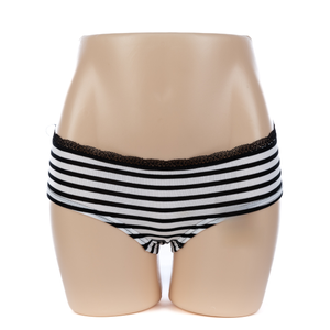 Lady Stripe Print Cotton Briefs (JMC24114)