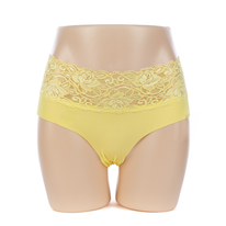 High Quality Lady Nylon Briefs With Lace Waist (JMC24143)