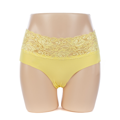 High Quality Lady Nylon Briefs With Lace Waist (JMC24143)