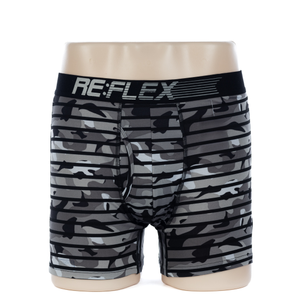 Customized 91% Nylon 9% Elastane Men's Black Print Boxer (JMC11027)