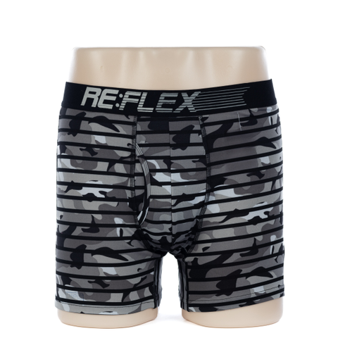Customized 91% Nylon 9% Elastane Men's Black Print Boxer (JMC11027)