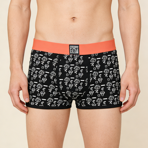 OEM Men's 95% Cotton 5% Custom Print Men's Stretch Cotton Boxer Briefs