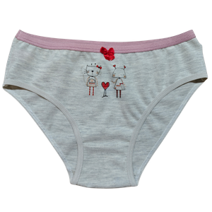 OEM Girl's BFF Sketches Pure Cotton Brief