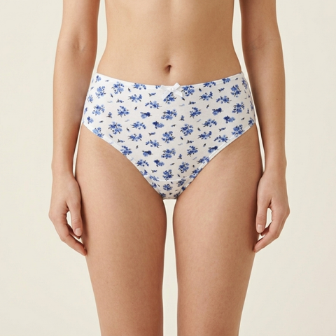 OEM Women's Scalloped Trim Cotton Comfort Panty