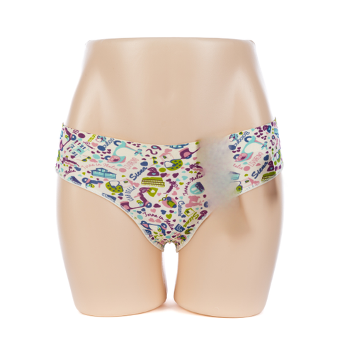 Fashion Women's Nylon Print Thong (JMC24041)