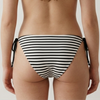OEM Women's Nautical Black Stripe Side-Tie Bikini Bottom
