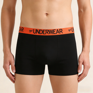 OEM Men's Signature Cotton Stretch Black Boxer Briefs