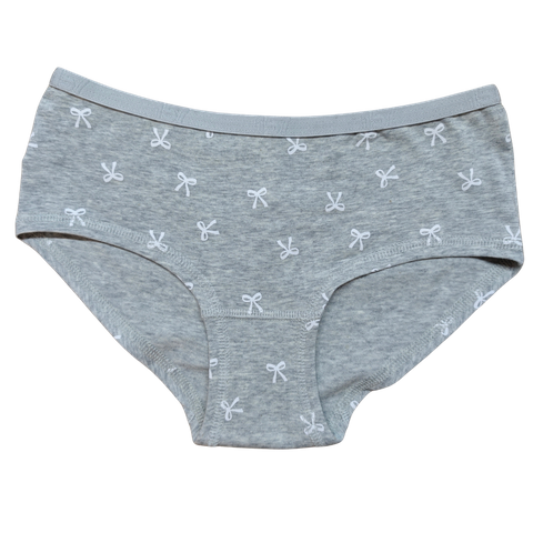 OEM Girl's Silver Ribbon Classic Bow Brief