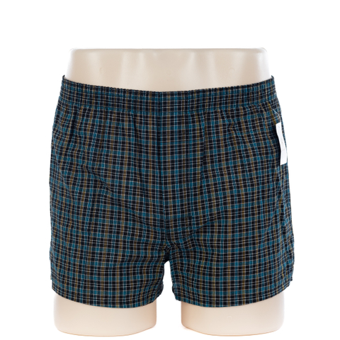 Kuchapisha Stripe ya Wanaume 100% Pamba iliyosokotwa Boxer (JMC11079)
