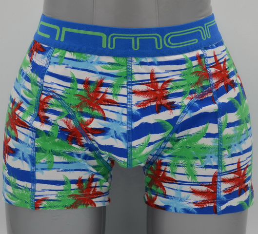 OEM Men's impresso Cotton Stretcher - design de palmeira tropical (JMC11043)