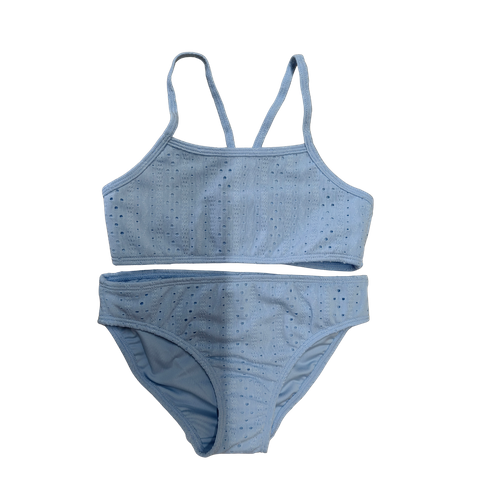 OEM Eyelet Pattern Girls Two-Piece Bikini Set