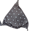 OEM Women's Charcoal Polka Dot Adjustable Bikini Set