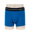 OEM Solid Color Mid-Waist Elastic Waistband Cotton Blue Boxer for Men (JMC11063)