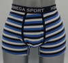 Shorts de rayas con hilo OEM para hombres con cintura del logotipo de Jacquard (JMC11018)