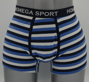 Shorts de rayas con hilo OEM para hombres con cintura del logotipo de Jacquard (JMC11018)