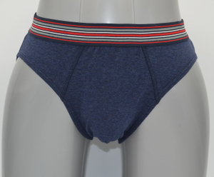 OEM 100% Cotton Sport Brief with Exposed Contrast Waistband (JMC12009)