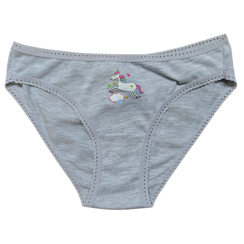 OEM Girl's Dreamy Unicorn Lace-Trim Brief