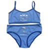 OEM Girls' Blue Cotton Bralette and Panty Set