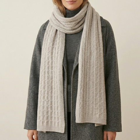 OEM Essential Cable Knit Soft Scarf