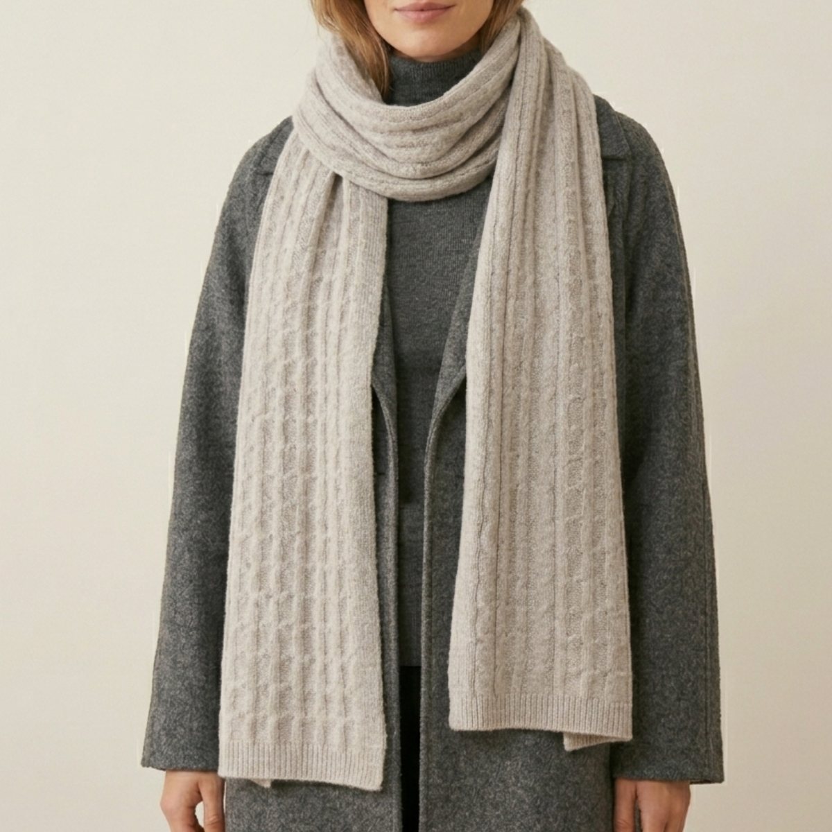 OEM Essential Cable Knit Soft Scarf