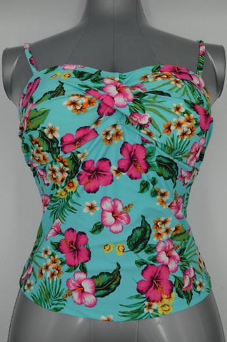 OEM Customizable Ladies Flower Printed One Piece Swim Suit (JMC41005)