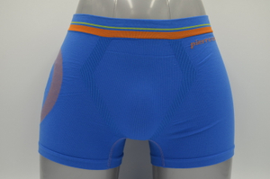 Custom Fashion Men's Jacquard Logo Waistband Seamless Boxer Shorts (JMC14005)