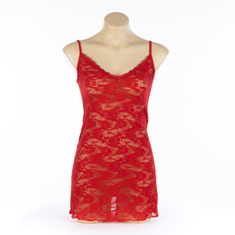 Lady Lingerie Lace Long Intimates In Red For Home Wear (JMC25108)