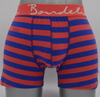 OEM Men's Red & Navy Stripe Boxer Shorts koos Jacquardi logo vööpaelaga (JMC11020)