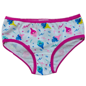 OEM Girl's Troll Magic Colorful Scalloped Brief