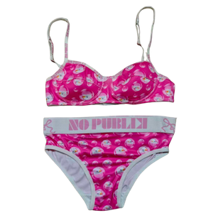 OEM Girls' Bubble Print Underwear Set