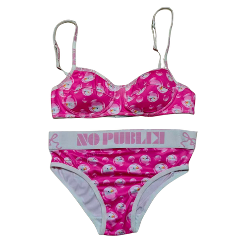 OEM Girls' Bubble Print Underwear Set