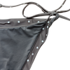 OEM Women's Charcoal Polka Dot Adjustable Bikini Set