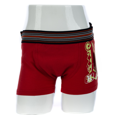  Comfortable Boys Print Cotton Red Boxer (JMC31011)
