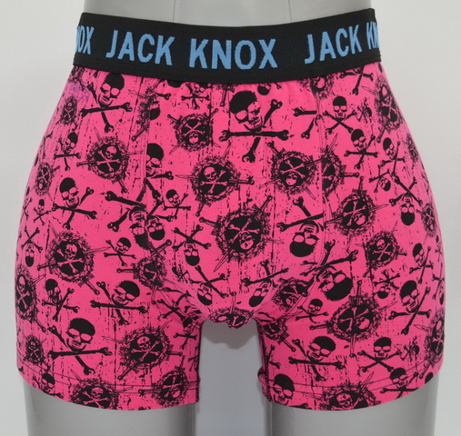 OEM Men's impresso Cotton Stretcher - Gráfico de caveira rosa neon (JMC11045)