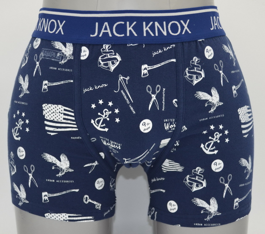Boxer náutico masculino - alongamento de algodão com cintura Jacquard (JMC11049)