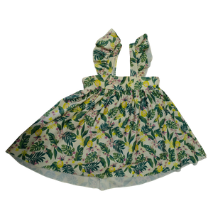 OEM Tropical Ruffle Girls' One-Piece Swimsuit