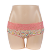 Lady Cotton Print Brief With Lace Waist (JMC24119)