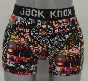 Mænds trykte bokserskilje med dobbeltlagspose og Jacquard-linning (JMC11005)