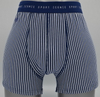 Los pantalones boxer rayados teñidos de hilados para hombres OEM con cintura Jacquard (JMC11013)