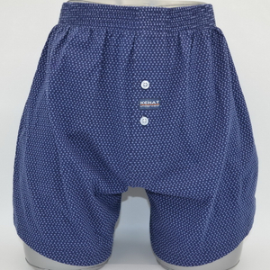 OEM Men's Pure Cotton Printed Woven Boxer Shorts with Button Fly (JMC11073)