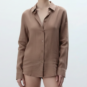 OEM Women's Long-Sleeve 95/5 Poly-Stretch Loungewear Top (JMC26003)