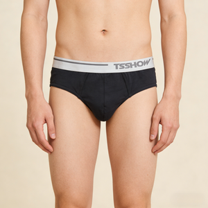 OEM Men's 95% Cotton 5% Elastane Breathable Cotton-Stretch Briefs