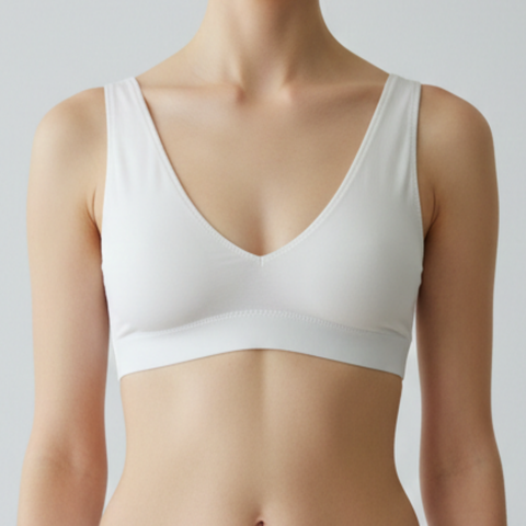 OEM Eco-Comfort Bamboo Seamless V-Neck Bralette