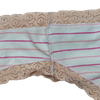 OEM Girl's Blush Ribbon Striped Lace Brief