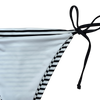 OEM Women's Nautical Black Stripe Side-Tie Bikini Bottom